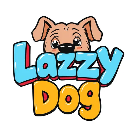 lazy dog font art