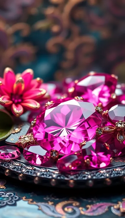 pink precious stones