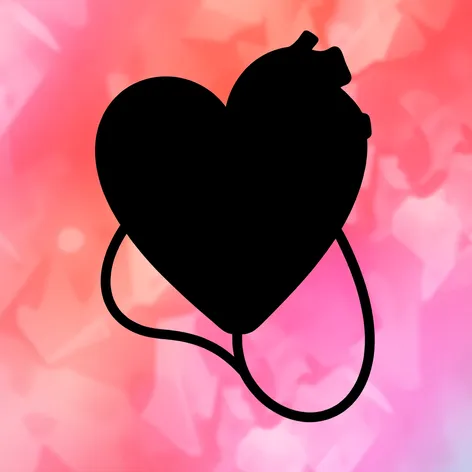 heart stethoscope silhouette png