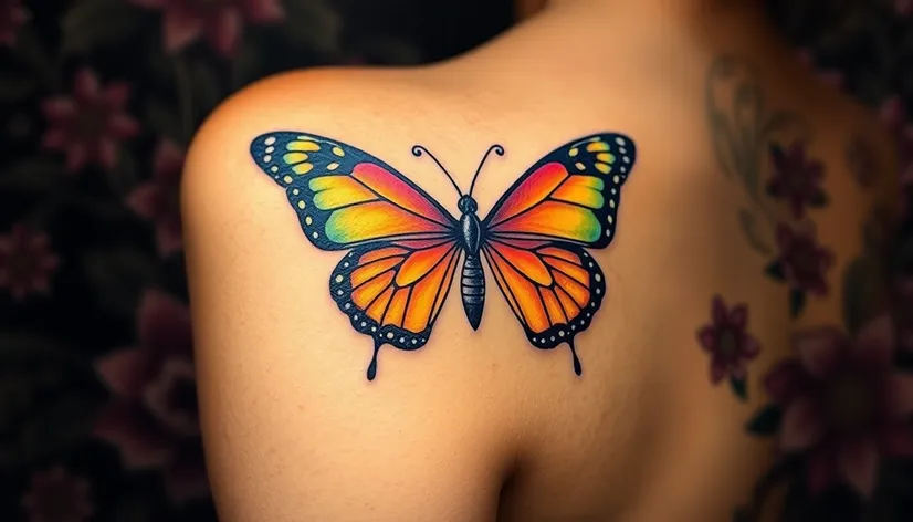 womens tattoos butterfly