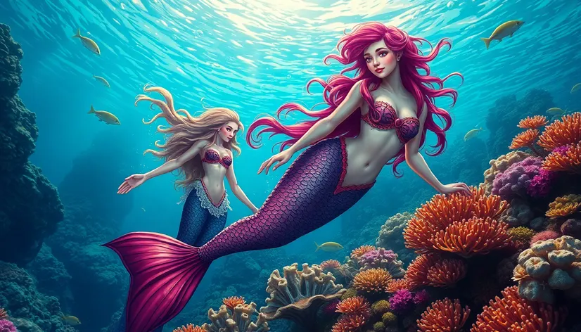 mermaids for coloring