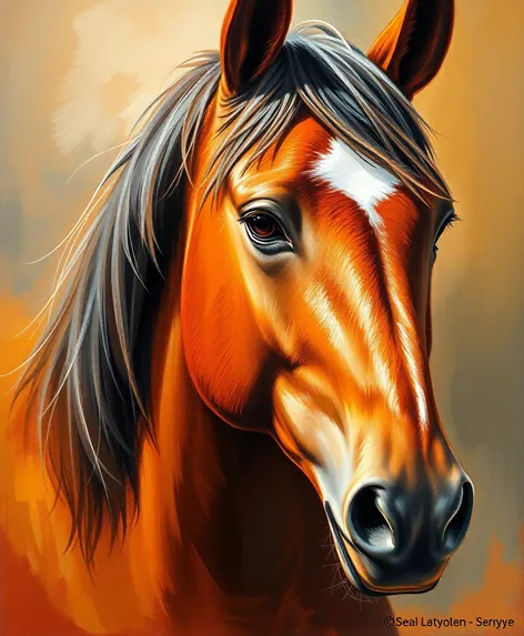 art painting horse