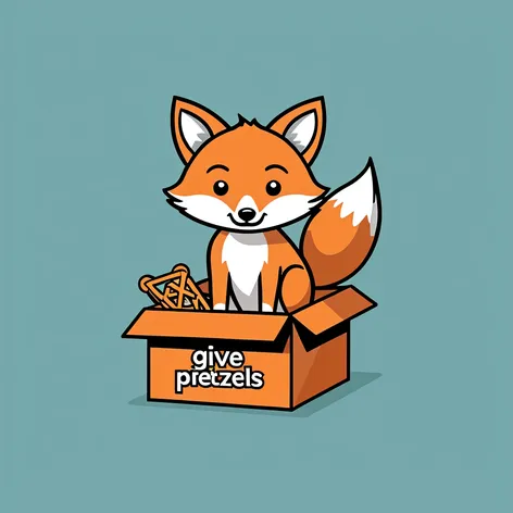 cute fox in a