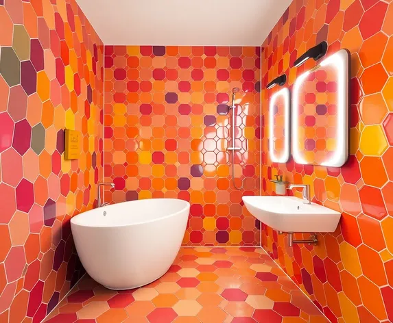 hexagon tile bathroom