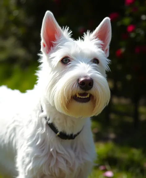 white schnauzer dog