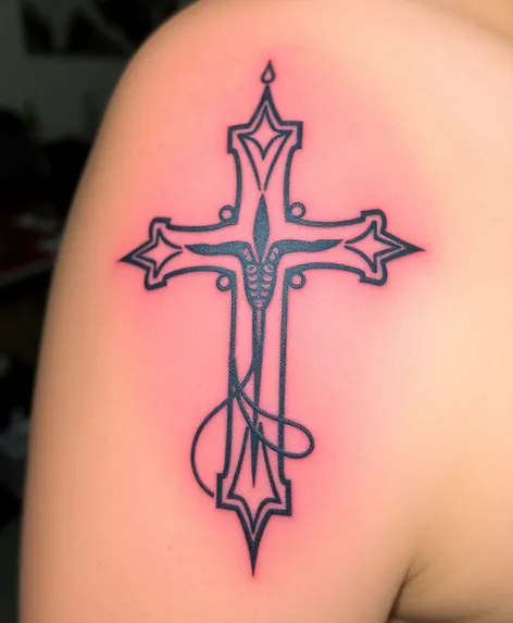 faith cross tattoo