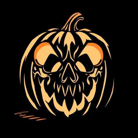 scary pumpkin stencil