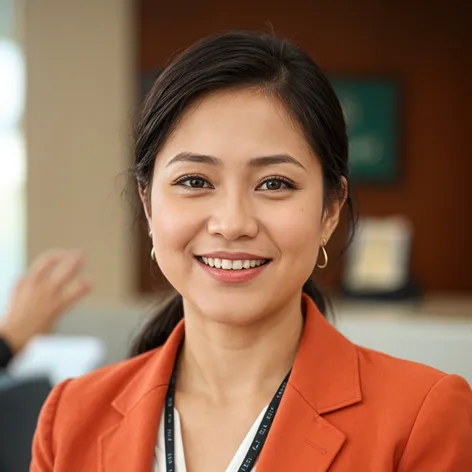 filipina bank employee woman