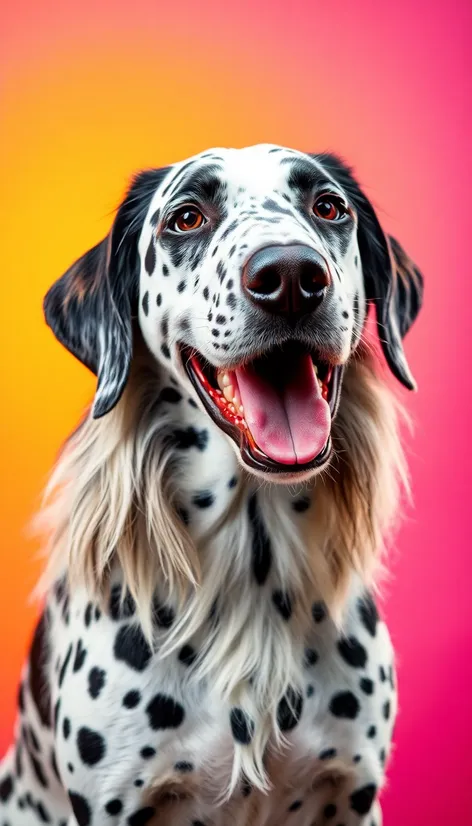 long haired dalmation