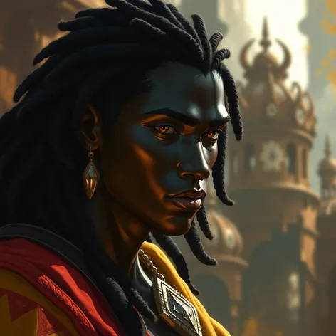 dark skinned aasimar