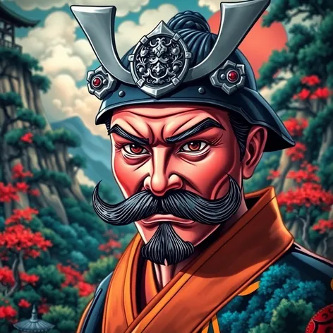 samurai mustache