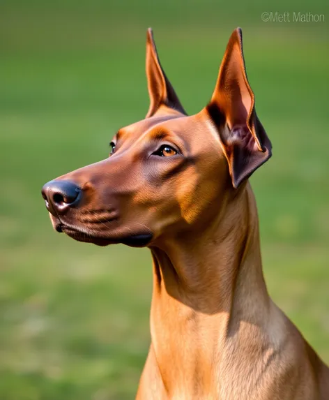 fawn colored doberman