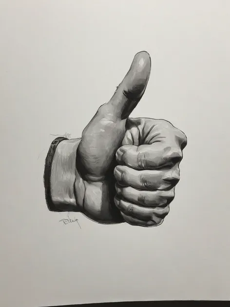thumbs up drawing