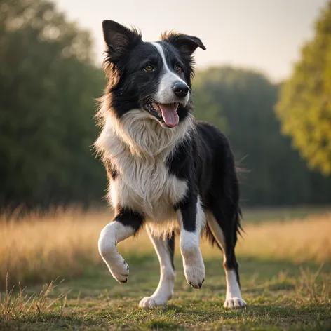 Male border collie standing