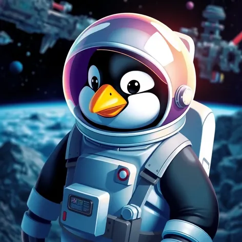 astronaut penguin