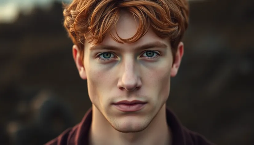 auburn hair male