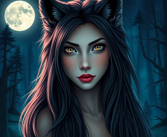 beautiful werewolf girl