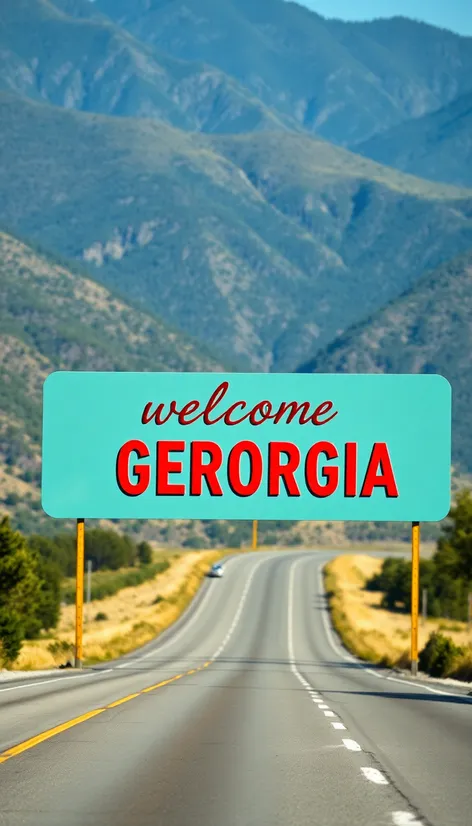 georgia welcome sign