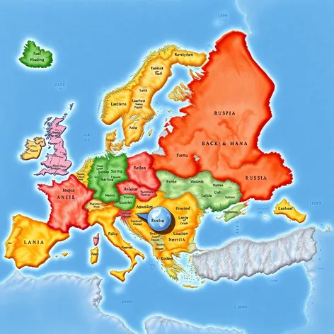 map of europe and