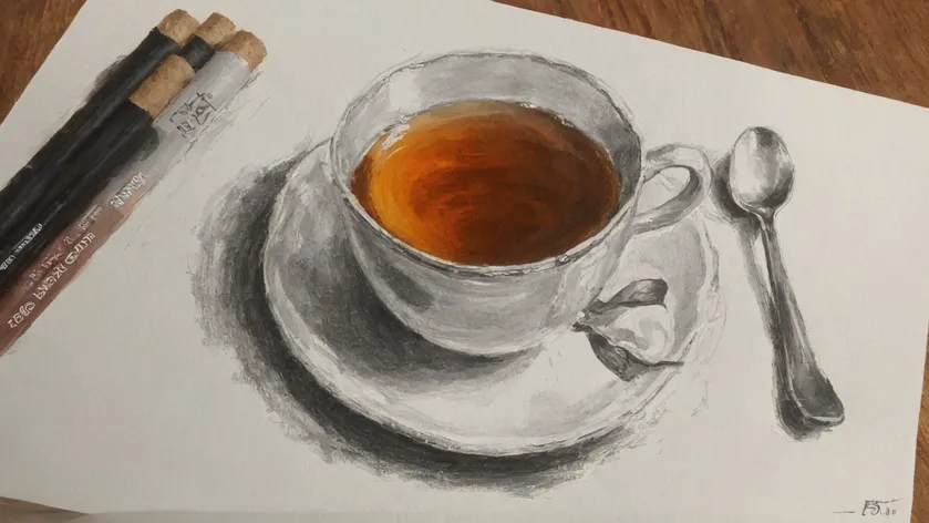 tea drawing