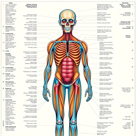 human anatomy chart