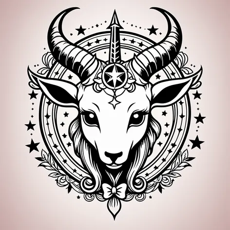 Kawaii baphomet demon goat