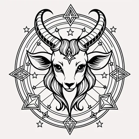 Kawaii baphomet demon goat