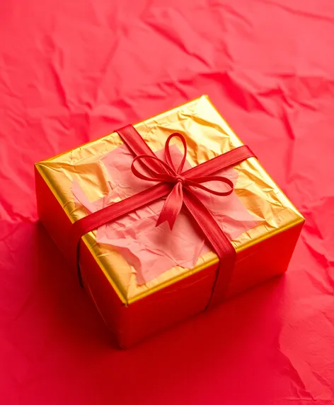 red wrapping paper