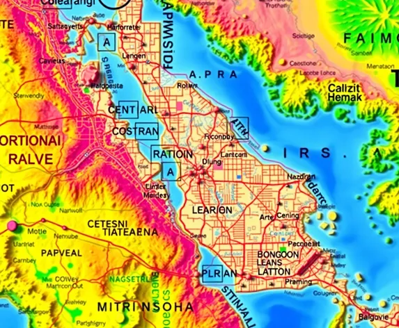 map of central california