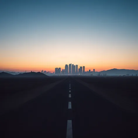 Wasteland, road disappearing into