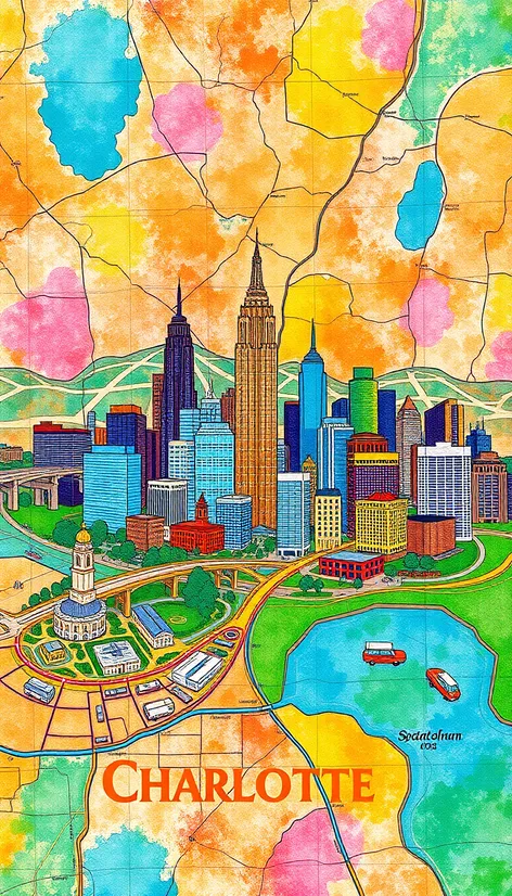 charlotte north carolina map