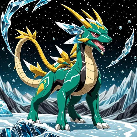 ice rayquaza in a