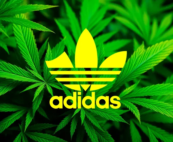 cannabis adidas logo