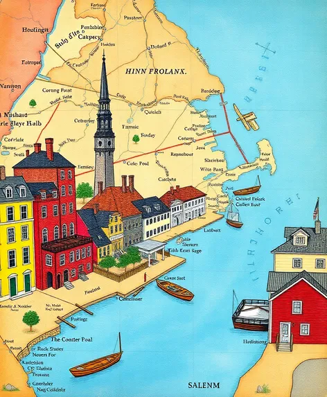 salem massachusetts map