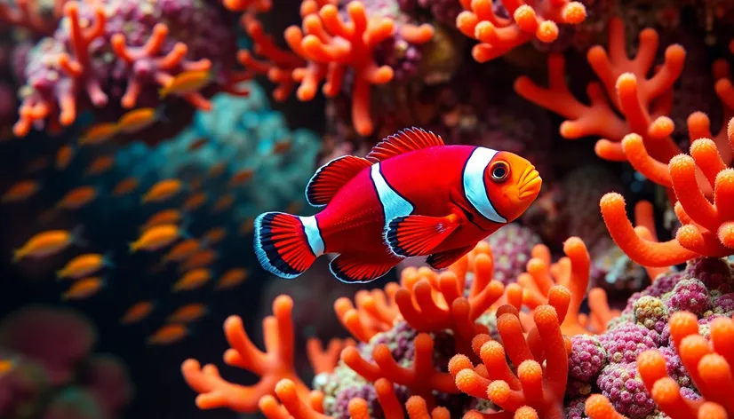 maroon clownfish