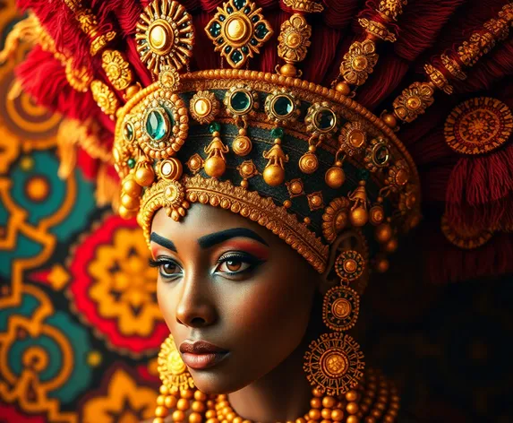 african queen headdress