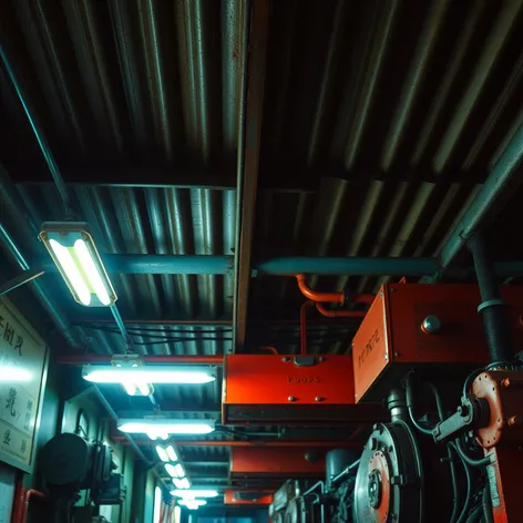 corrugated metal ceiling