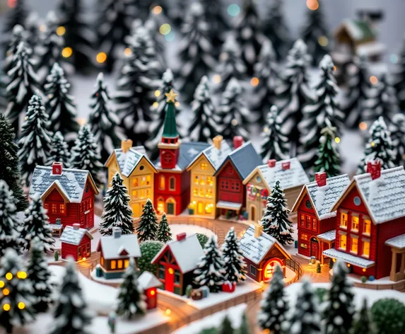 miniature christmas village