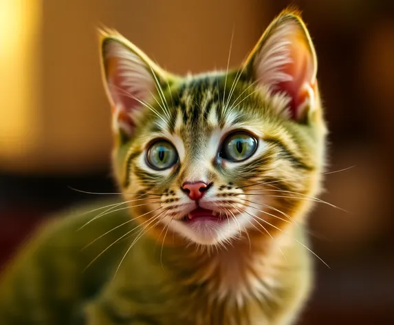 cute green cat