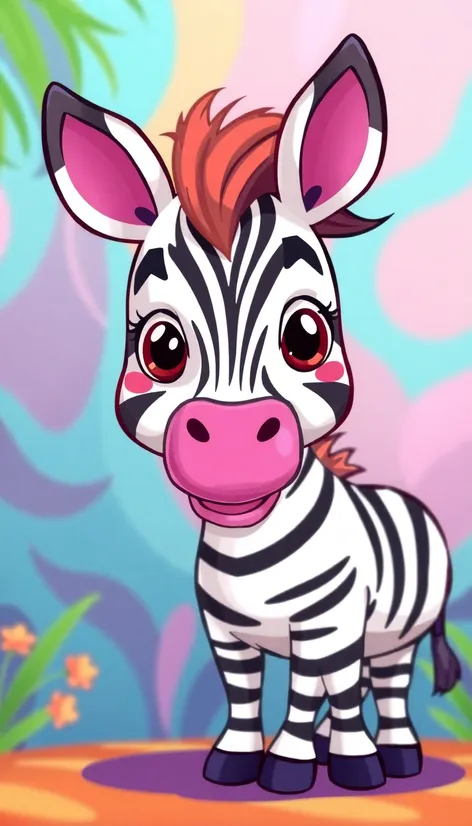 cartoon pics of zebra