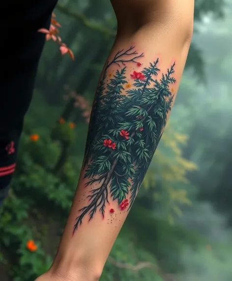 sleeve tattoo forest