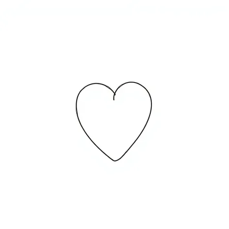 line drawing of heart