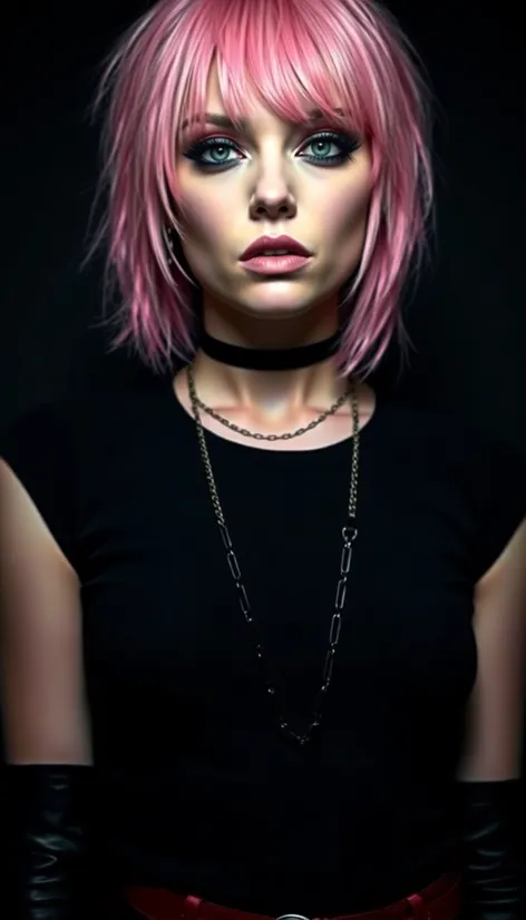 pink haired goth