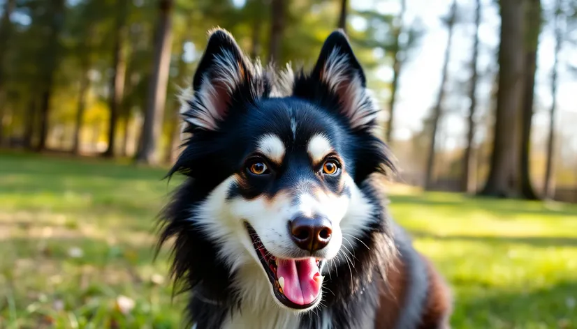 siberian husky border collie