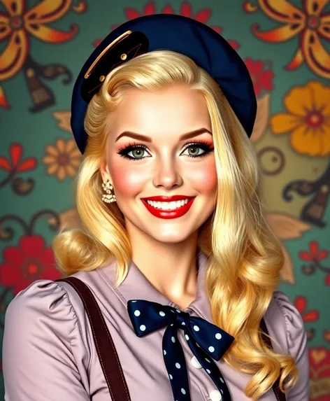 blonde pin up