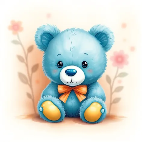 blue teddy bear