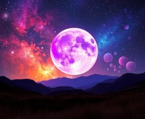 galaxy purple moon