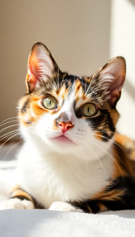 spotted calico cat