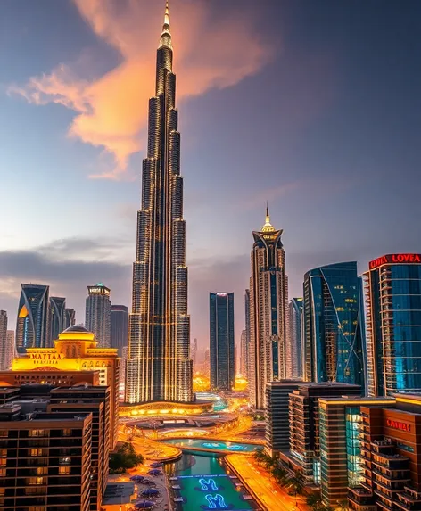 dubai sunset skyline