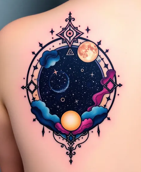 sun moon and stars